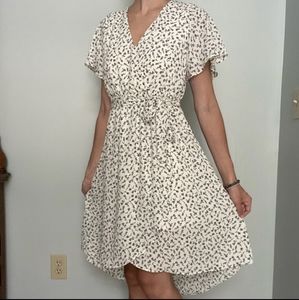 NWT Floral High Low Wrap Dress